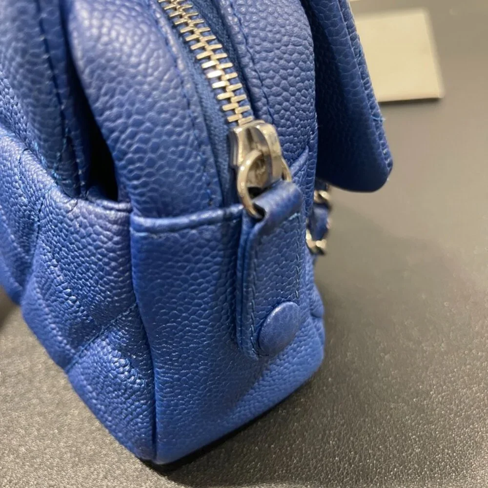 Chanel Caviar Quilted Jumbo Easy Flap Cobalt Blue (JB1101)